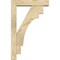 Ekena Millwork Merced Block Rough Sawn Bracket w/ Offset Brace, Douglas Fir, 4"W x 14"D x 22"H BKT0402X14X22MRC05RDF - alternate 2